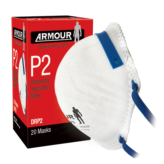 Armour Disposable Non Valve Mask P2 - Armour Safety Products Pty Ltd.