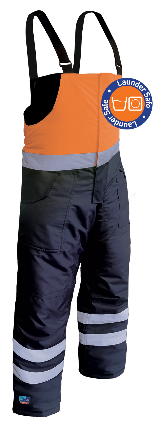 Armour Safety Products Pty Ltd. - IceKing Orange/Navy Launderable Bib Pant