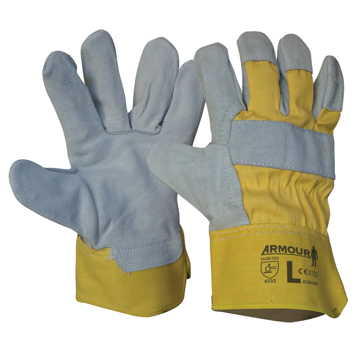 Work clearance armour gloves