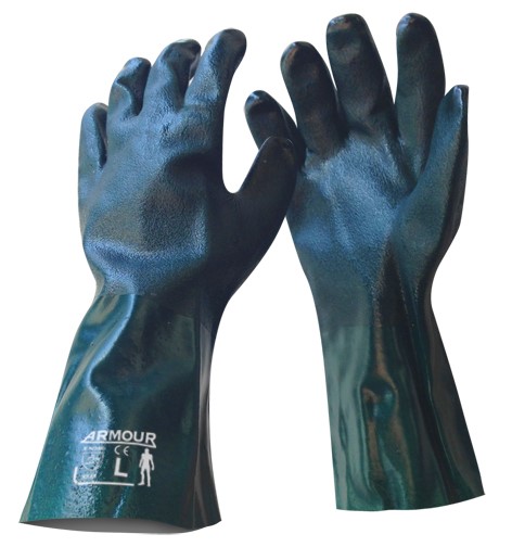 Armour Safety Products Pty Ltd. - Armour Green PVC Chemical Gauntlet Glove – 35cm