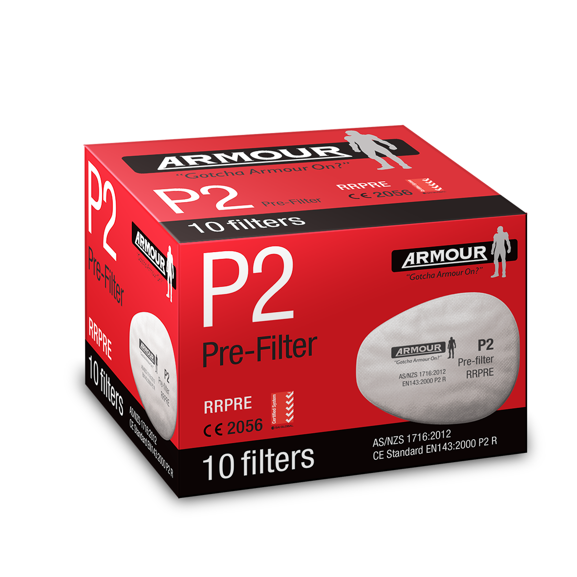 Armour Safety Products Pty Ltd. - Armour Prefilter – P2 (Pair)