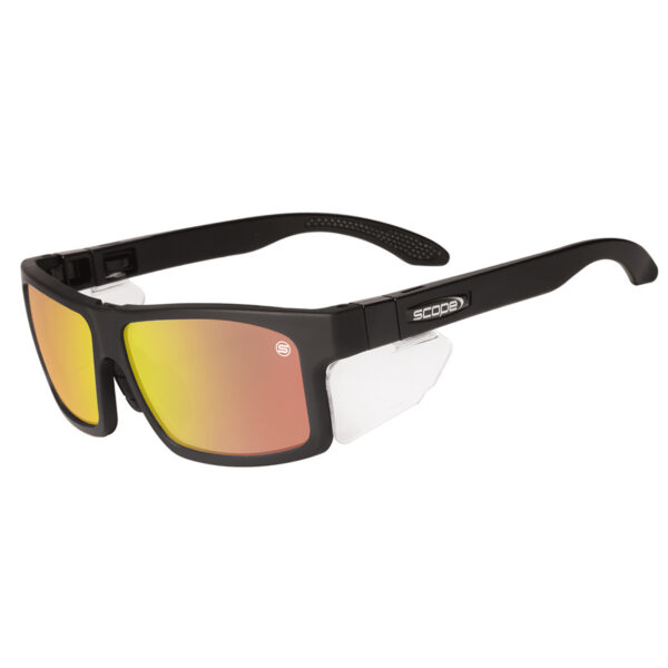 Armour Safety Products Pty Ltd. - Scope Cross Fit Frozen Blk Frame Red Mirror Lens/Inc X-Fit Temples