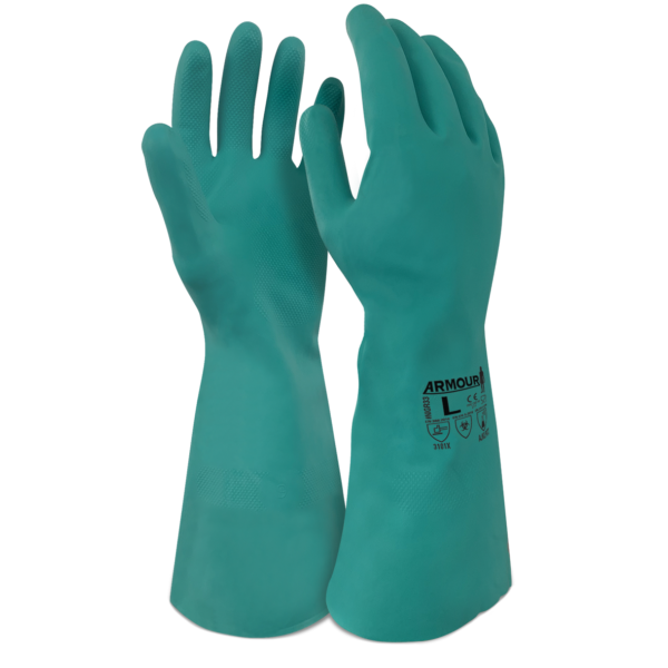 Armour Safety Products Pty Ltd. - Armour Green Nitrile Interface Glove – 33cm