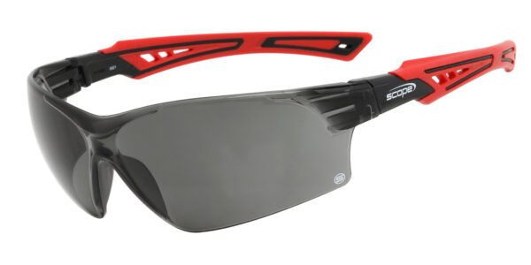 Armour Safety Products Pty Ltd. - Bionix Red/Black Temple Titanium Smoke Lens