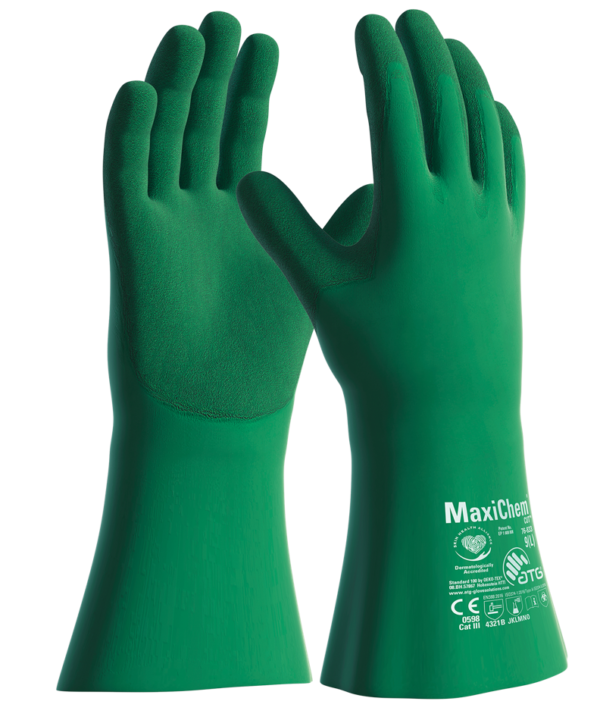 Armour Safety Products Pty Ltd. - MaxiChem Cut 3 Nitrile Tritech Gauntlet 35cm