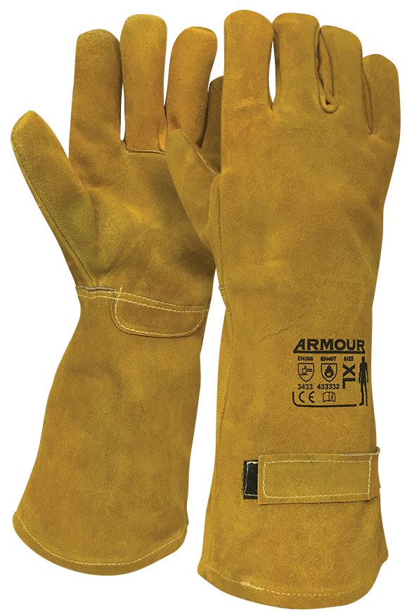 Armour Safety Products Pty Ltd. - Armour Leather Smelter Glove – 45cm