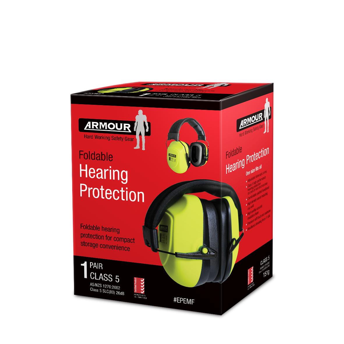 Armour Safety Products Pty Ltd. - Armour Folded Earmuff – Class 5